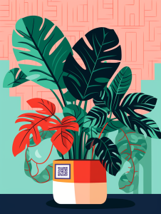 Potted Plant with Klu
